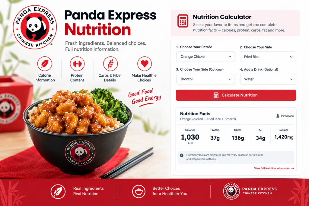 panda express nutrition