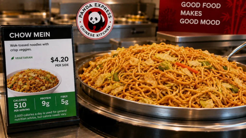 Panda Express Chow Mein with price and calories
