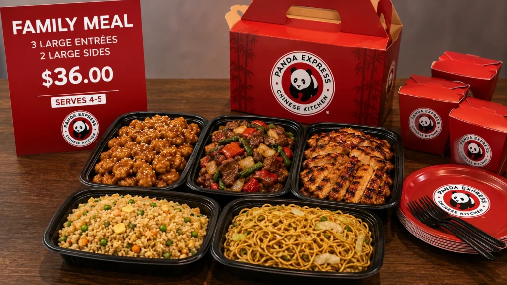 Panda Express family meal contents and price